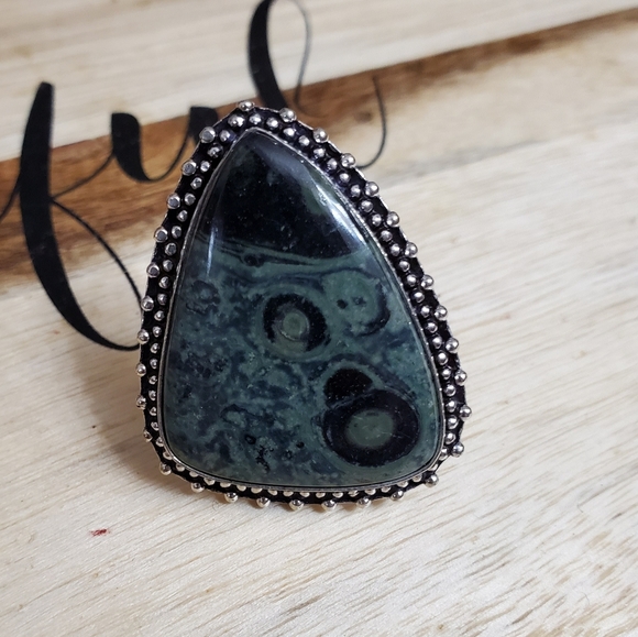 New Kambaba Jasper 925 Silver Ring. - Picture 2 of 6